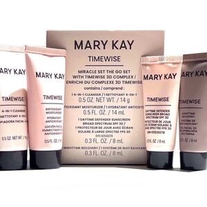 Mary Kay Timewise Go Set - Light Pink Tubes BRAND NEW